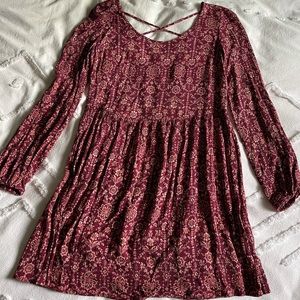 long sleeve floral dress